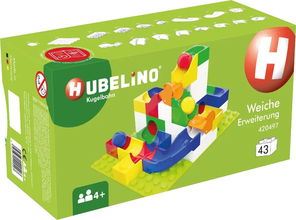 Hubelino GmbH Kugelbahn Weiche Erweiterung (43-teilig)
