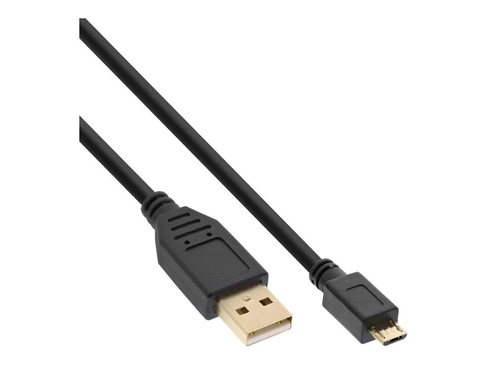 InLine Micro-USB 2.0 Kabel - USB-A ST an Micro-B ST - vergoldete Kontakte - 1,5m