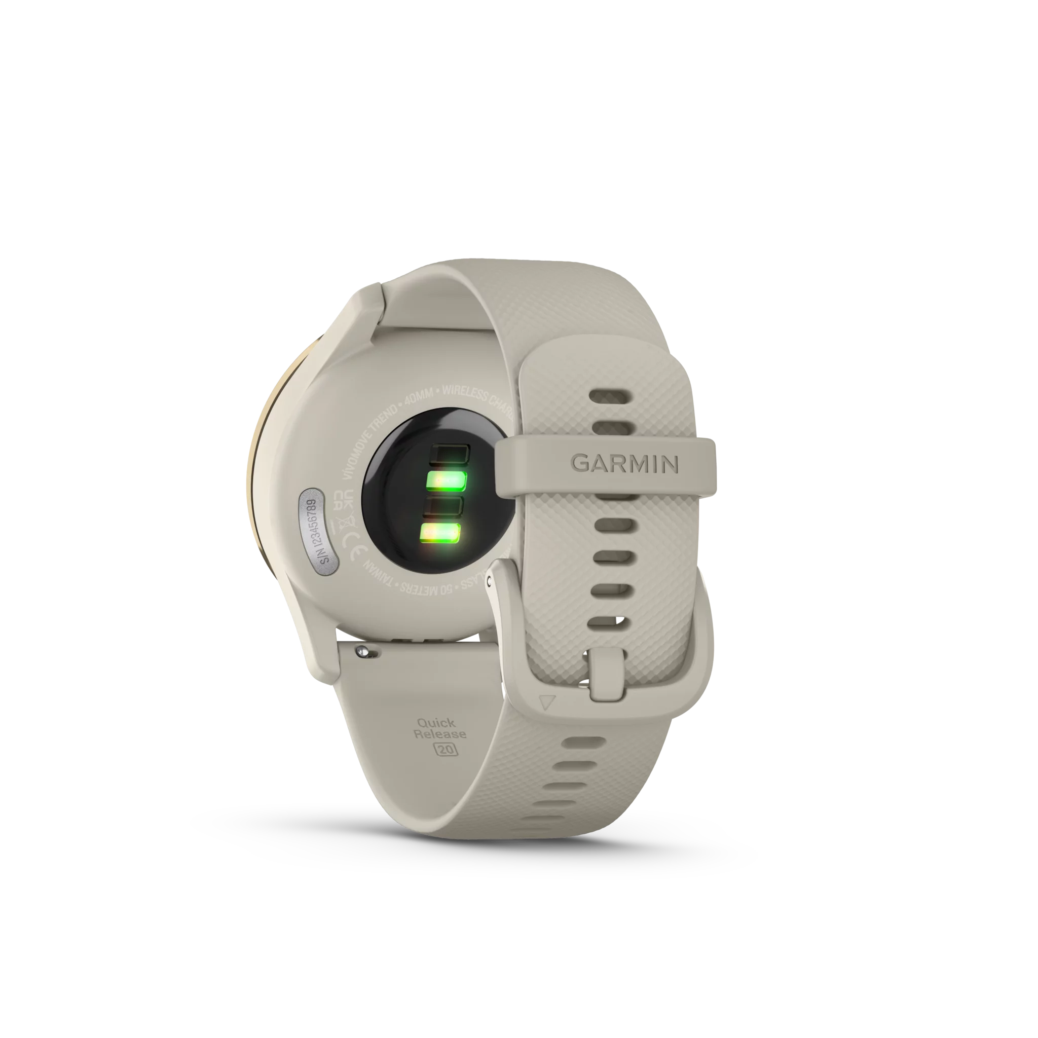 Garmin VIVOMOVE TREND, Pastellbraun/Cremegold
