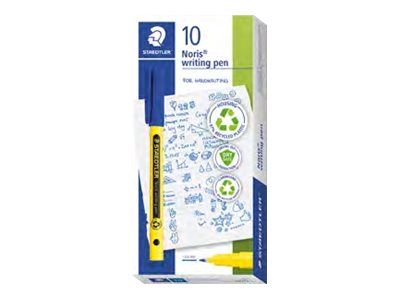 STAEDTLER Noris - Fineliner - Blau - wasserbasierte Tinte - 0.6 mm - fein (Packung mit 10)