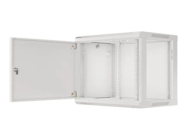Lanberg WF01 64/66 V2 Series WF01-6409-00S - Gehäuse - geeignet für Wandmontage - Grau, RAL 7035 - 9U - 48.3 cm (19")