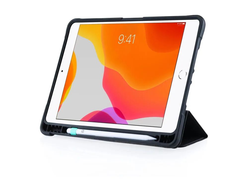 DEQSTER RT2 - Flip-Hülle für Tablet - widerstandsfähig - Polyurethan, Polycarbonat - Schwarz - für Apple 10.9-inch iPad (10. Generation)