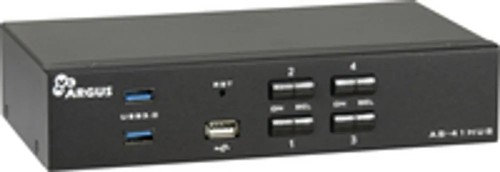 Inter-Tech IPC KVM Switch AS-41HUS HDMI 4Ka60Hz - KVM-Umschalter - 4-Port