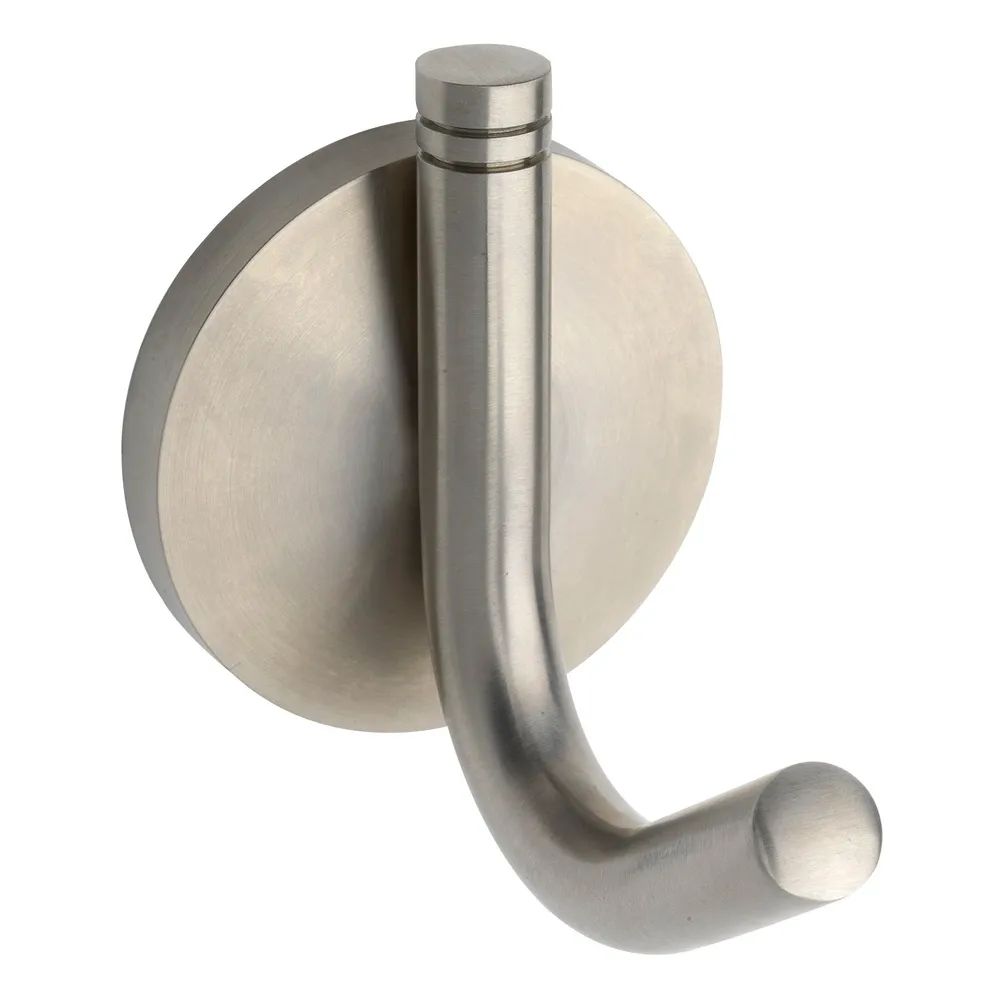 Technik Team Mantelhaken Jaina Rosette ø 57 mm, Höhe 80 mm, Edelstahl gebürstet