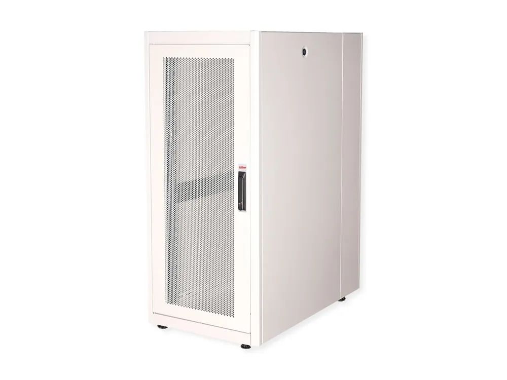 ROLINE Basic - Schrank Netzwerkschrank - perforierte Tür, 600x1000 BxT - RAL 7035, Hellgrau - 26U - 48.3 cm (19")