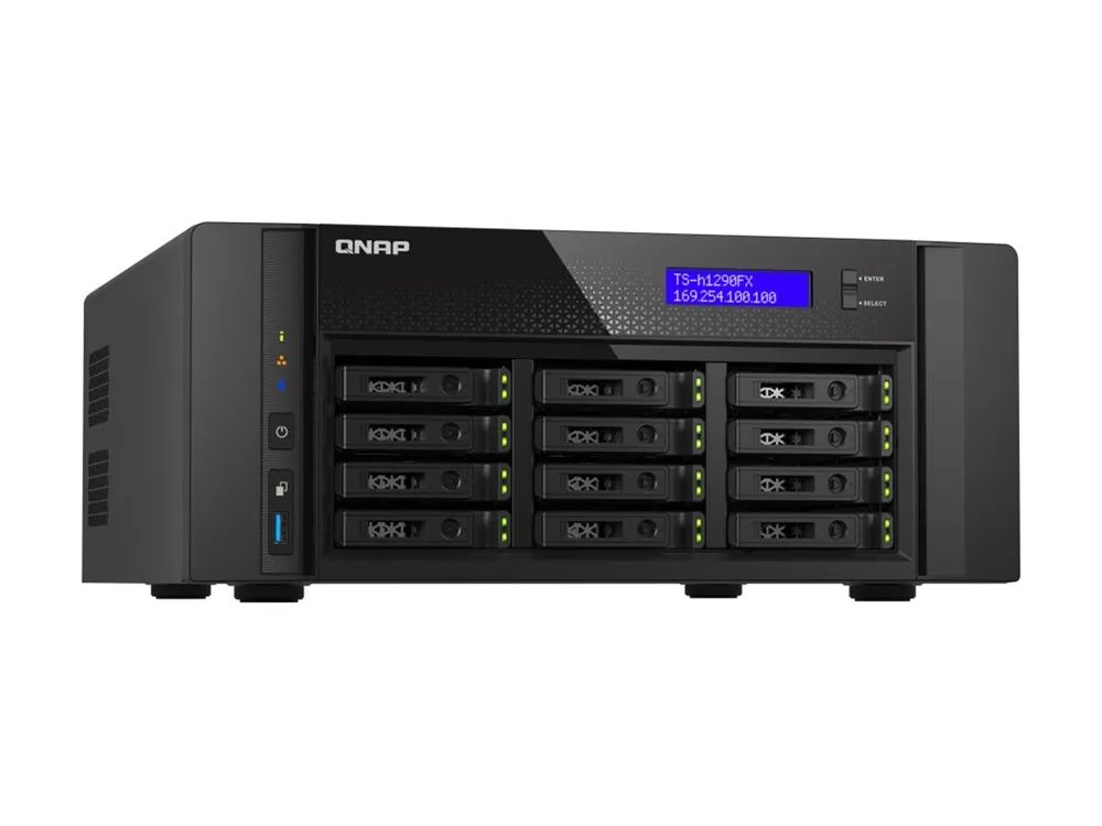 QNAP TS-h1290FX - NAS-Server - 12 Schächte - SATA 6Gb/s / PCIe (NVMe)