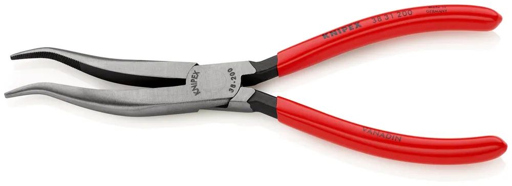 KNIPEX Mechanikerzange mit Kunststoff überzogen schwarz atramentiert 200 mm