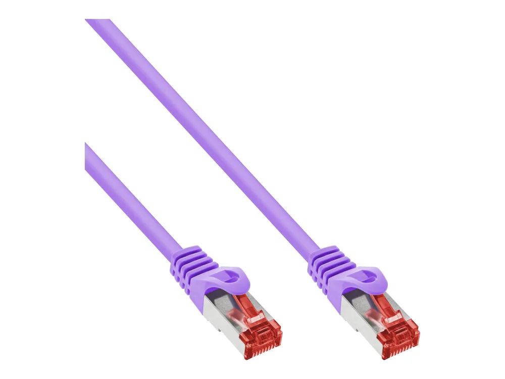 InLine Patchkabel - S/FTP (PiMf) - Cat.6 - 250MHz - PVC - Kupfer - violett - 2m