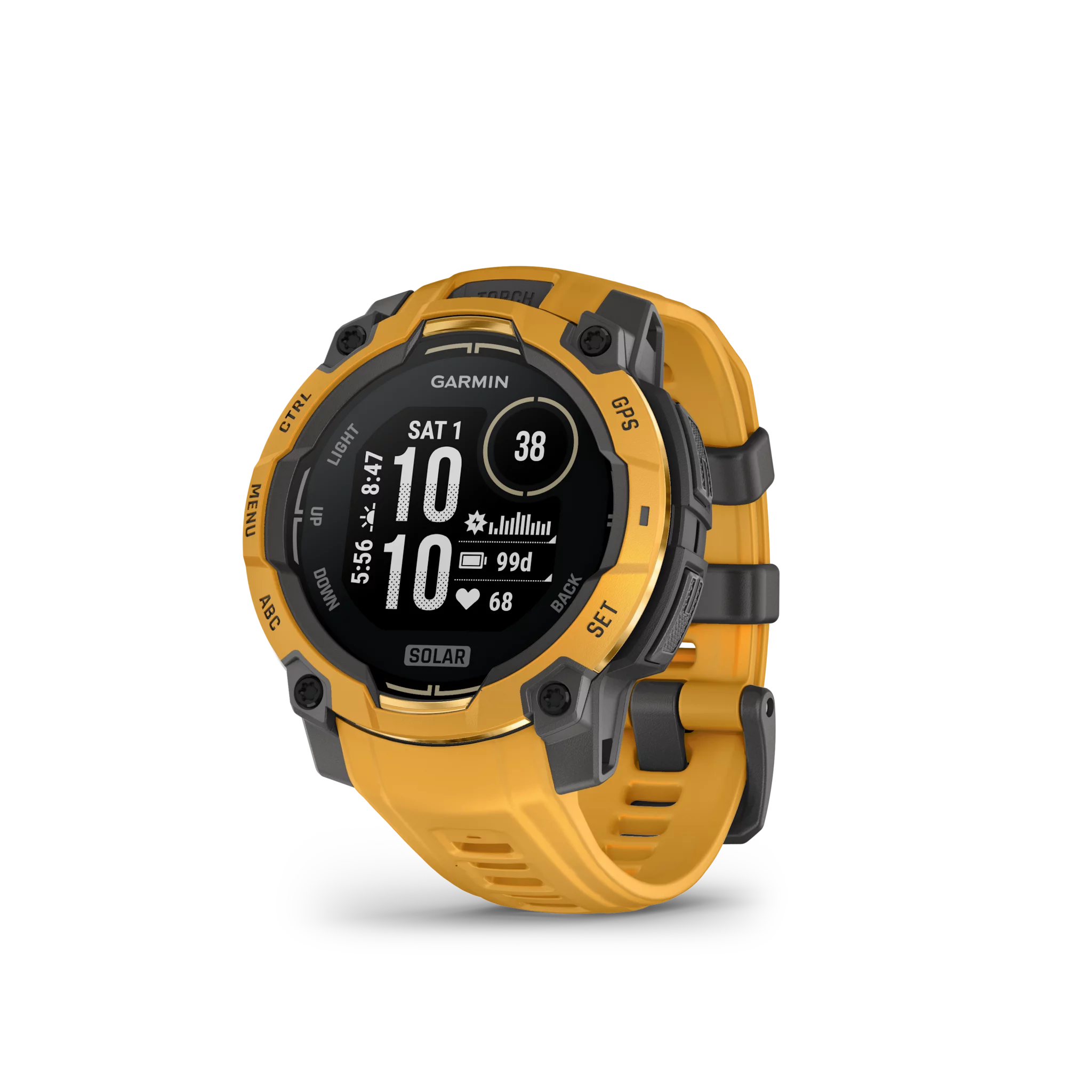 Garmin Instinct 3 Solar, 45mm Grau/Sunburst mit Silikon-Wechselarmband 22mm 