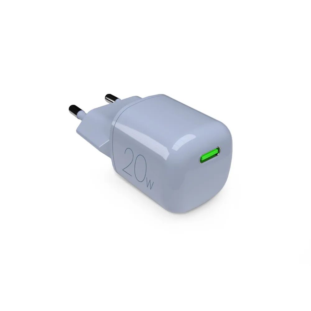 PURO GaN Netzlader, 1x USB-C PD, 20W grau