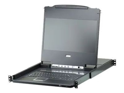 ATEN CL6708MW - KVM-Konsole mit KVM-Switch - 8 Anschlüsse - USB - Englisch - Großbritannien und Nordirland - 43.9 cm (17.3")