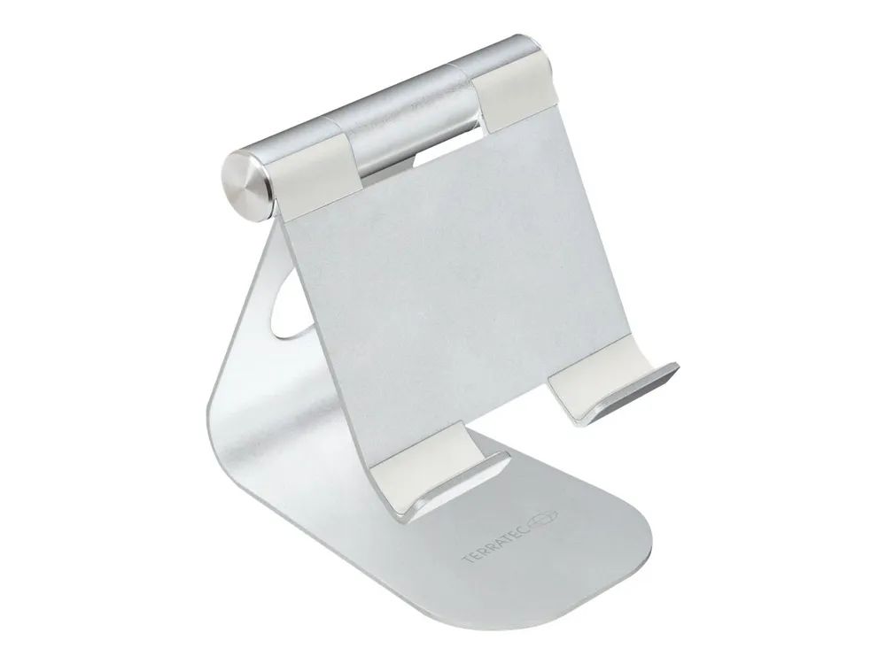 TerraTec iTab M - Aufstellung - für Mobiltelefon / Tablet - Aluminium - Silber - Bildschirmgröße: 8.8-25 cm (3.5"-10")