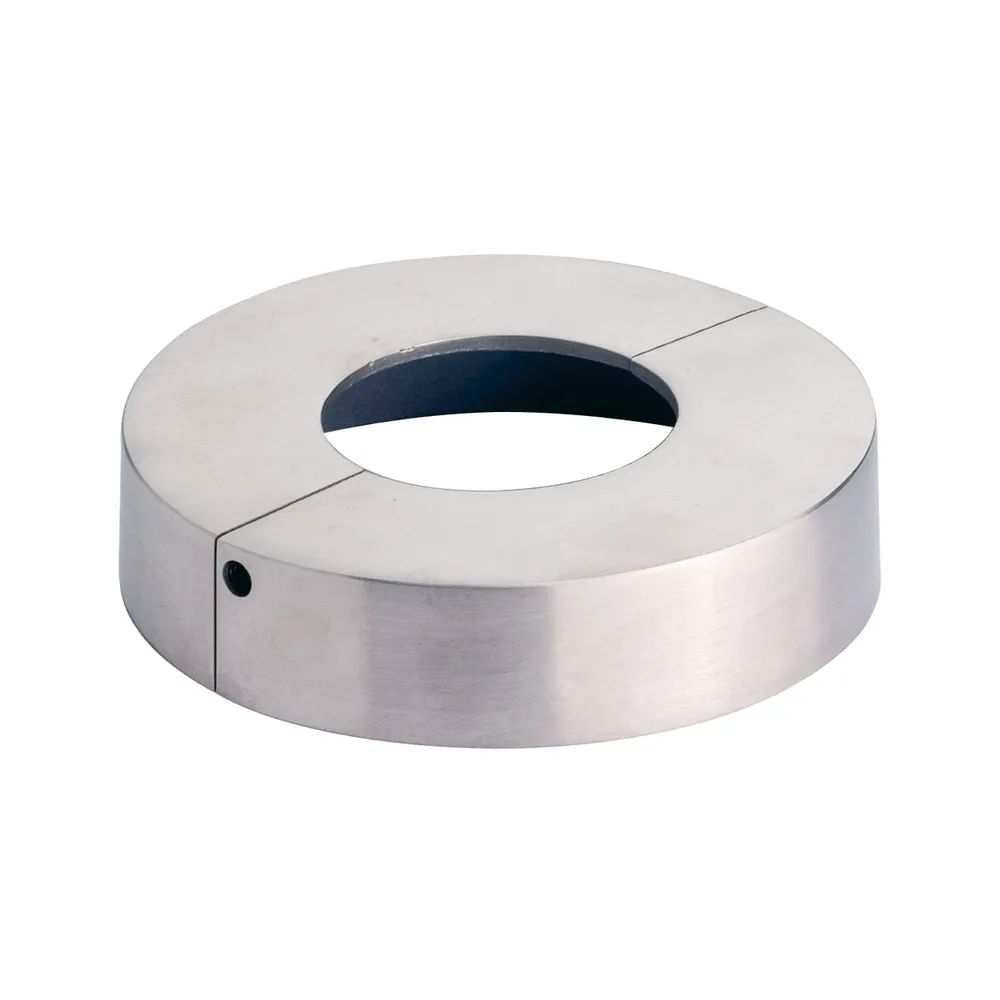 CROSO Abdeckrosette zweiteilig, ø 125 mm, Bohrung ø 49 mm,Edelstahl V4A