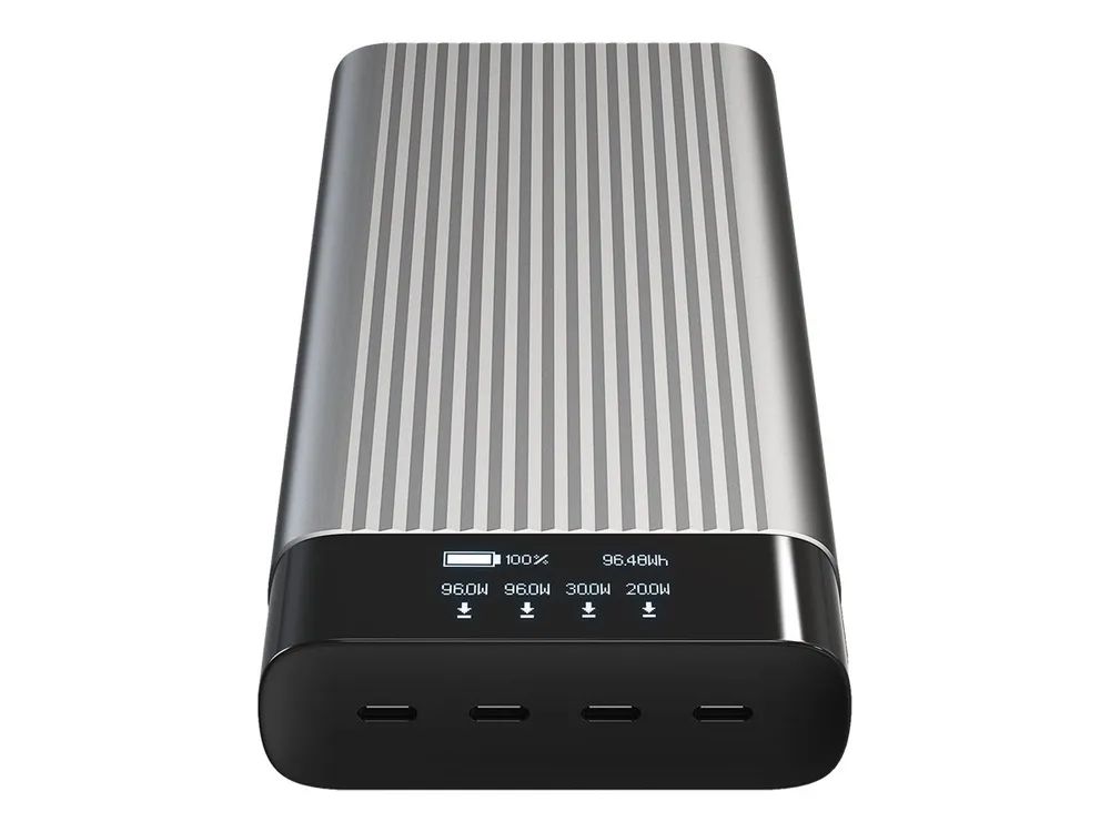 Targus HyperJuice HJ245B - Powerbank - USB-C - 27000 mAh - 245 Watt - PD 2.0, PD 3.0, QC 2.0, QC 3.0, Apple 2.4A, QC 4.0+ - 4 Ausgabeanschlussstellen (4 x USB-C)