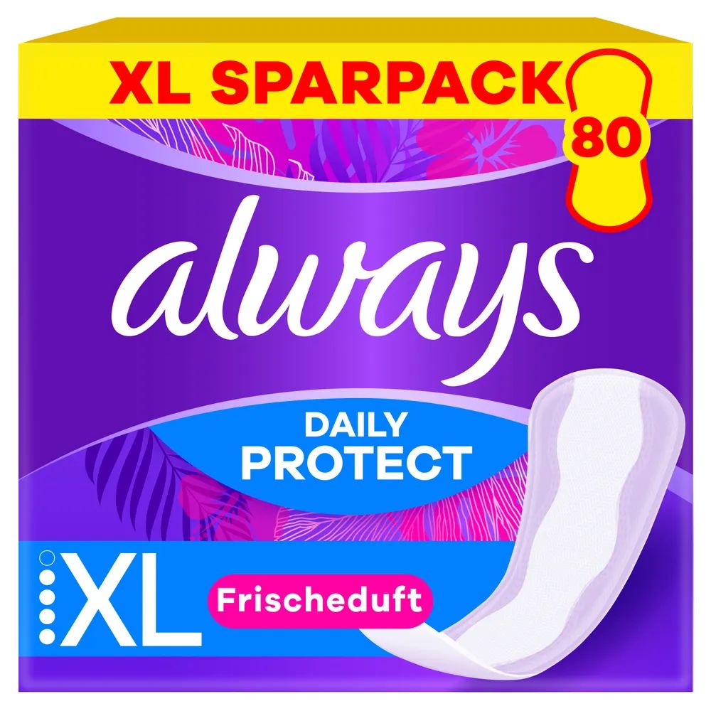 always Slipeinlage Daily Protect Extra Long mit Frischeduft Duo BigPack 80
