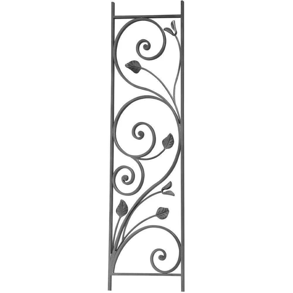 ARTEFERRO Zierelement, Profil 14 x 8 mm, 1000 x 275 mm, C-Bogen, Schmiedeeisen