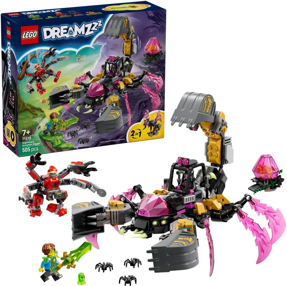LEGO 71513 DREAMZzz Albtraum-Skorpionbagger