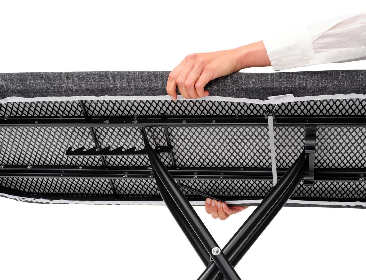 Brabantia Bügeltisch C, 124x45cm, Dst-Ablage Solid, Spring Bubbles