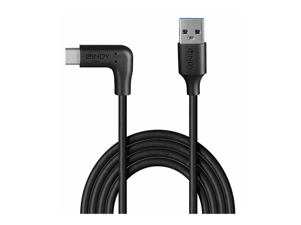 Lindy 0.5m USB 3.2 Typ A an C Kabel 90° gewinkelt