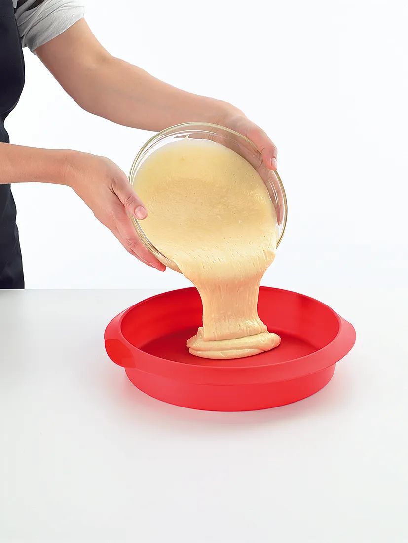 Lékué Runde Kuchenbackform 26 cm - Red