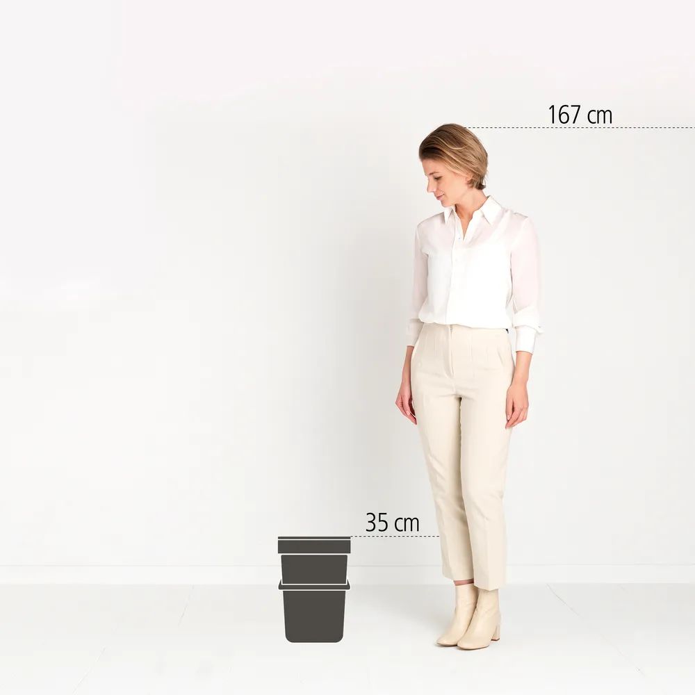 Brabantia Abfallbehälter 'Sort & Go', 12L - Jade Green