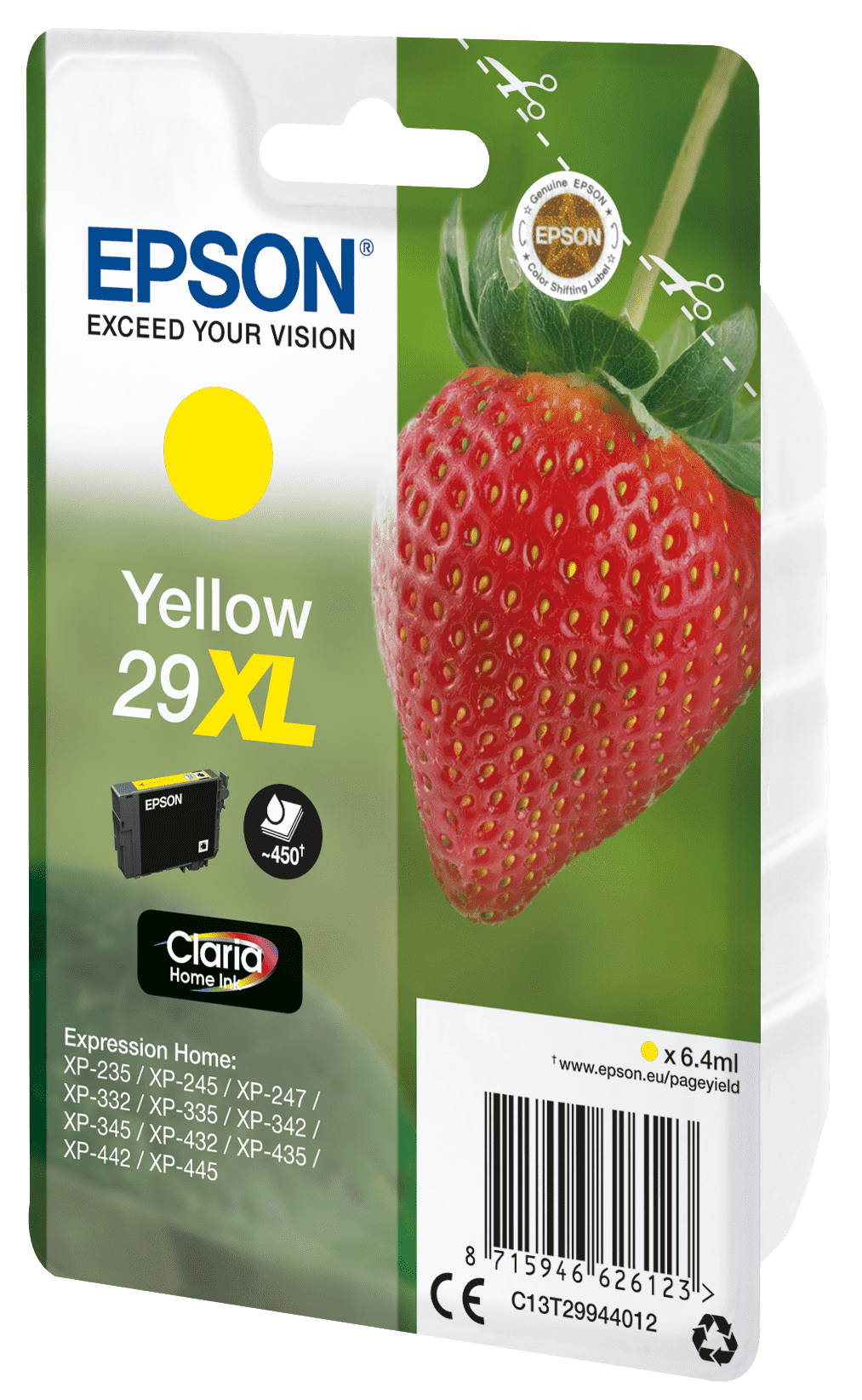 Epson 29 Tinte Erdbeere Single, XL, gelb
