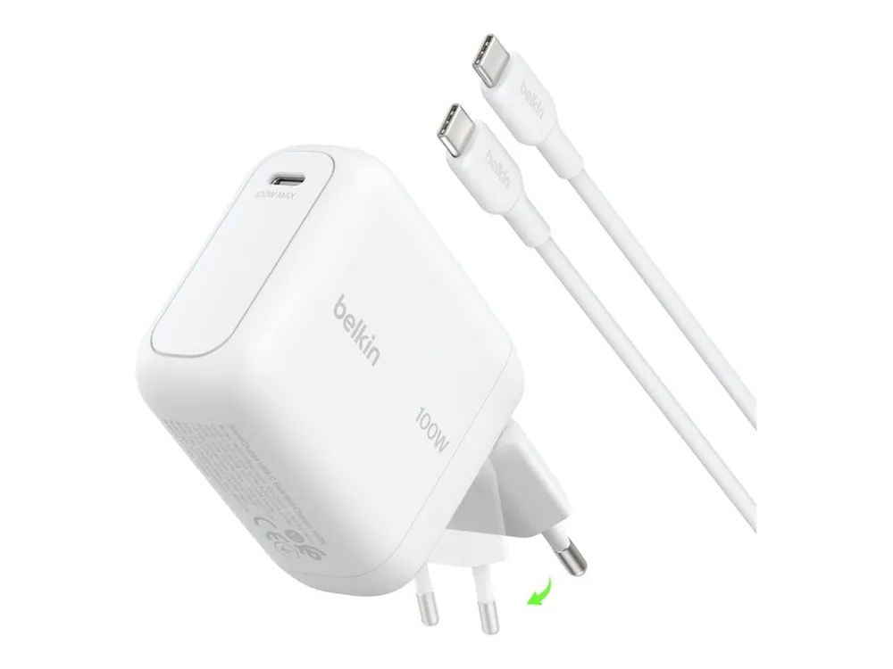 Belkin BoostCharge - Netzteil - GaN - 100 watt - PD 3.2, QC 5.0, AVS, UFCS, Hypercharge, FC 2.0, Fast Charge (USB-C)