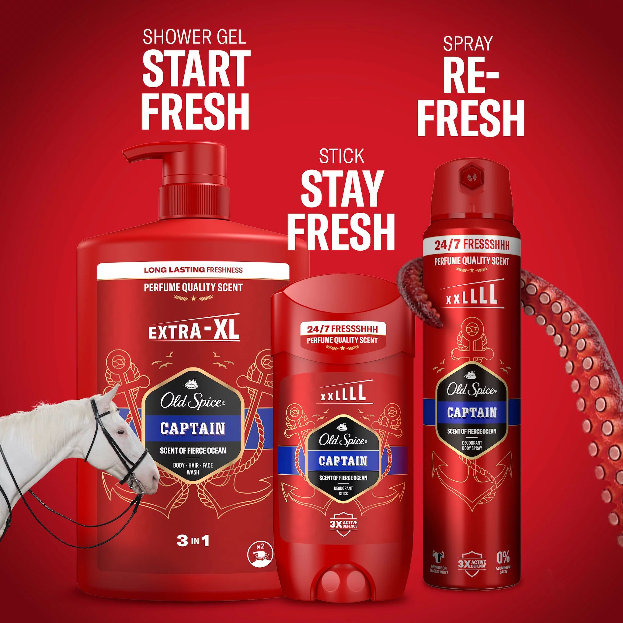 Old Spice 3-in-1 Duschgel Captain