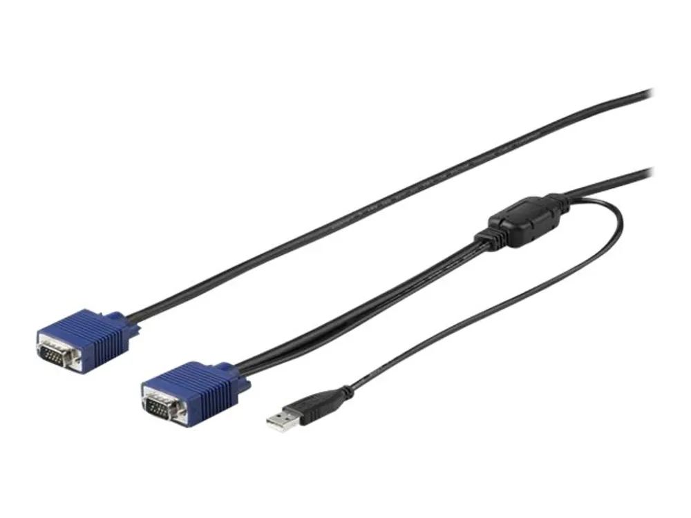 StarTech.com 15 ft. (4.6 m) USB KVM Cable for StarTech.com Rackmount Consoles - VGA and USB KVM Console Cable (RKCONSUV15)