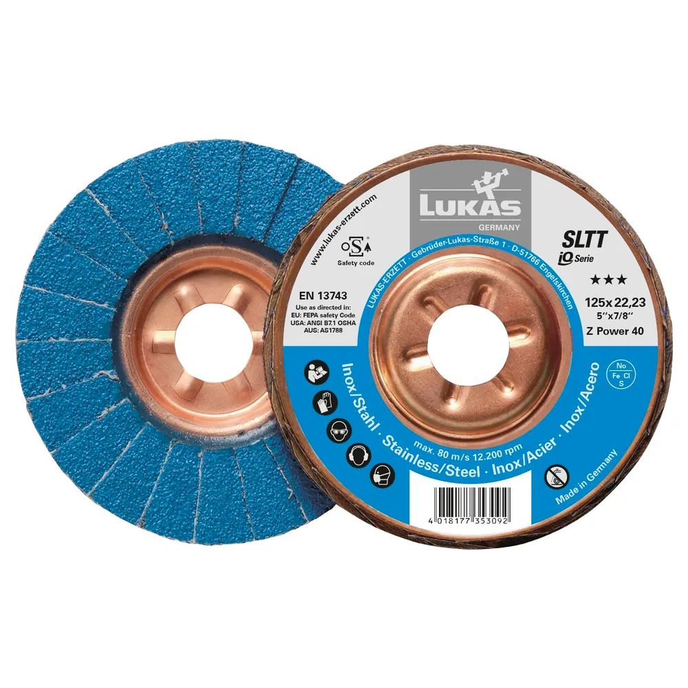 LUKAS Schleiflamellenteller SLTT Z Power ø 125 mm Korn 40