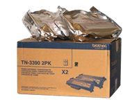 Brother TN3390 - 2er-Pack - Schwarz - original