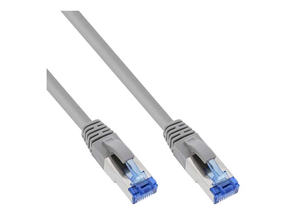 InLine 40er B-Pack Patchkabel - S/FTP (PiMf) - Cat.6A - LSZH - CU - grau - 2m