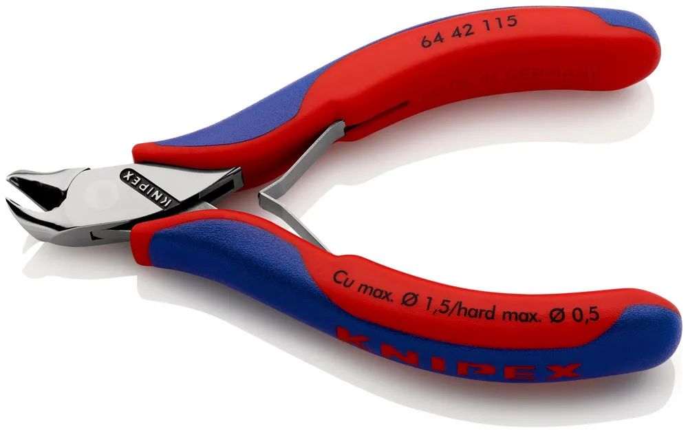 KNIPEX Elektronik-Vornschneider mit Mehrkomponenten-Hüllen 115 mm
