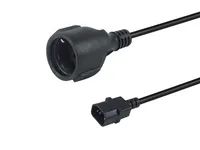 Equip Stromkabel C14 ->CEE 7/3 St/Bu schwarz - Kabel - Strom/Netzteil