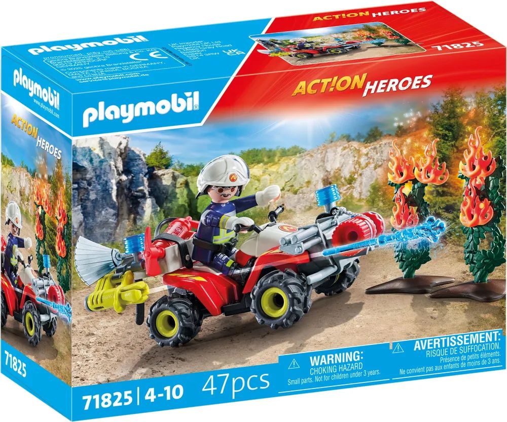 geobra Brandstätter Stiftung & Co.K Feuerwehr Quad löscht Heckenbrand