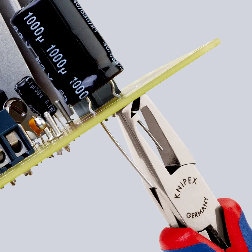 KNIPEX Elektronik-Bestückungszange mit Mehrkomponenten-Hüllen 125 mm