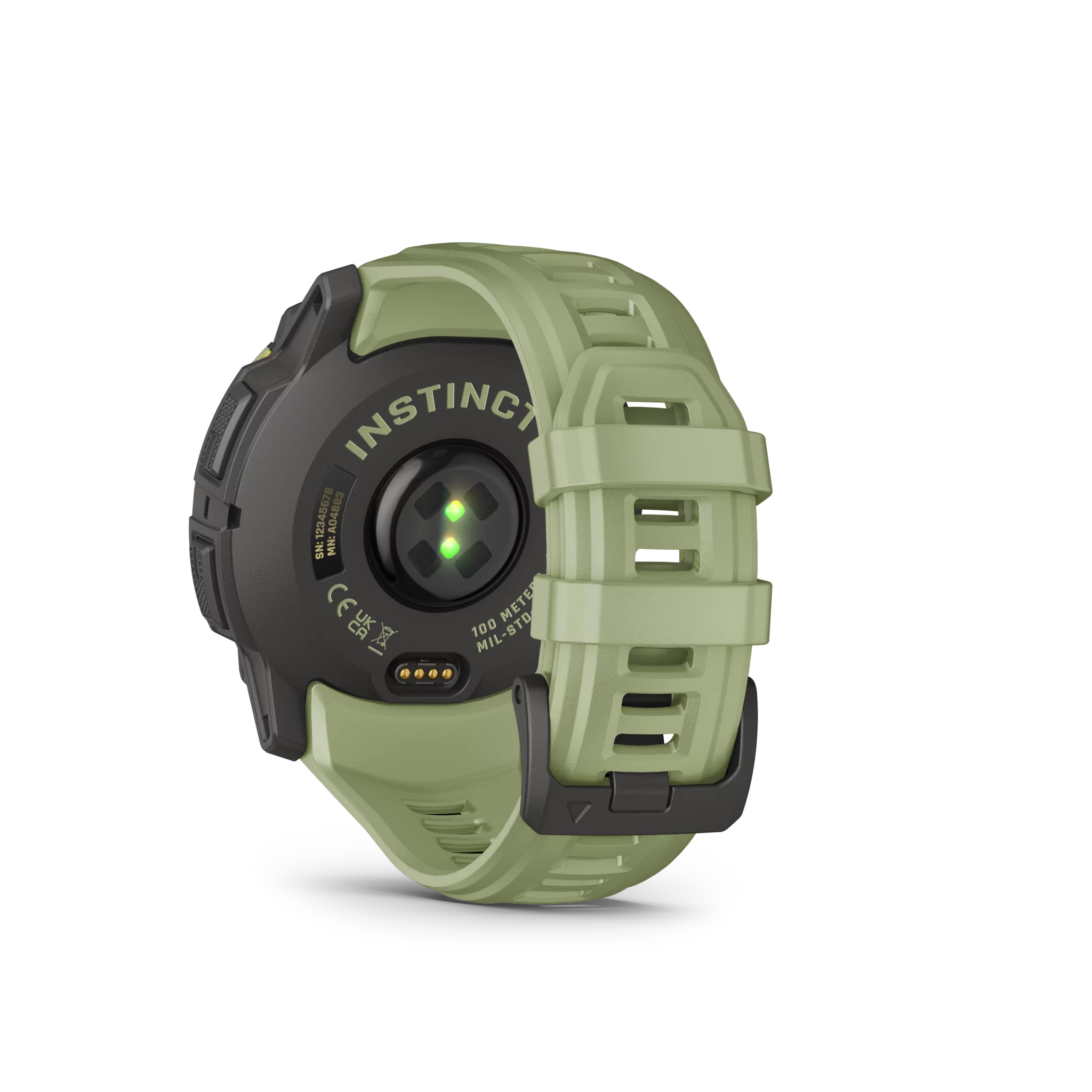 Garmin Instinct 3 AMOLED, 50mm Kieselgrau/Farngrün mit Silikon-Wechselarmband, 26mm