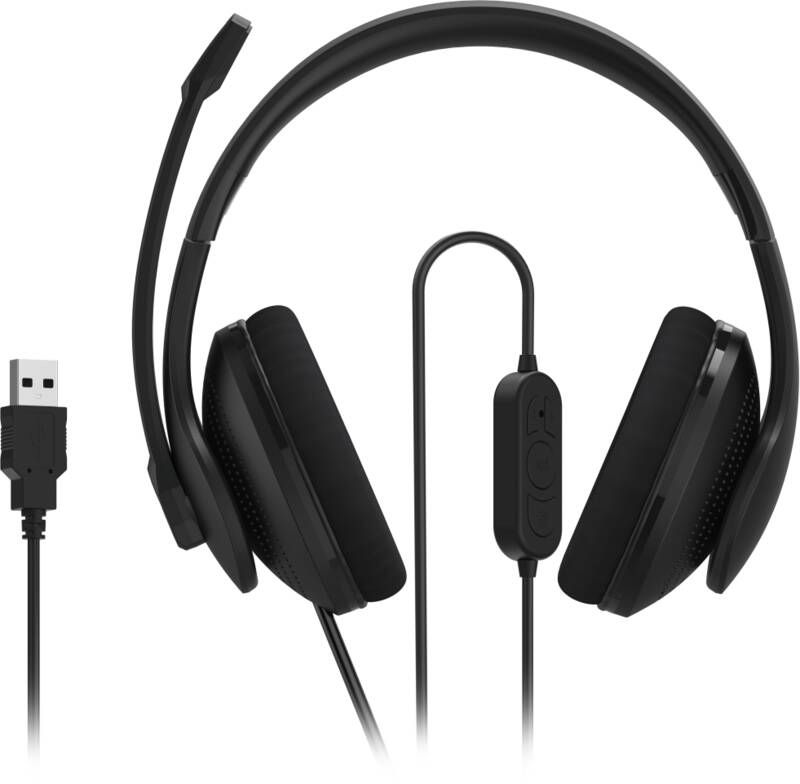 Hama Kopfbügel-Headset 139935 PC-Office-Headset HS-USB300 V2