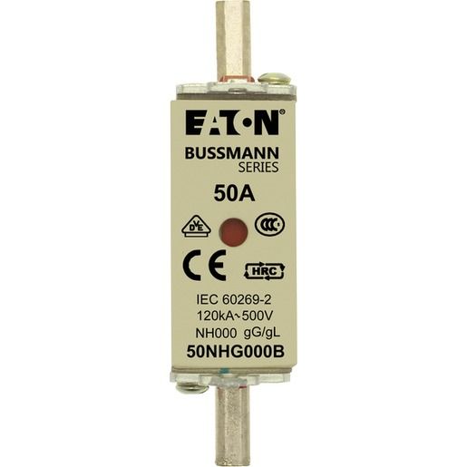 Eaton NH-SICH.EINSATZ 50A 500V GR000 / EATON NH000/ 50A 500V 50NHG000B