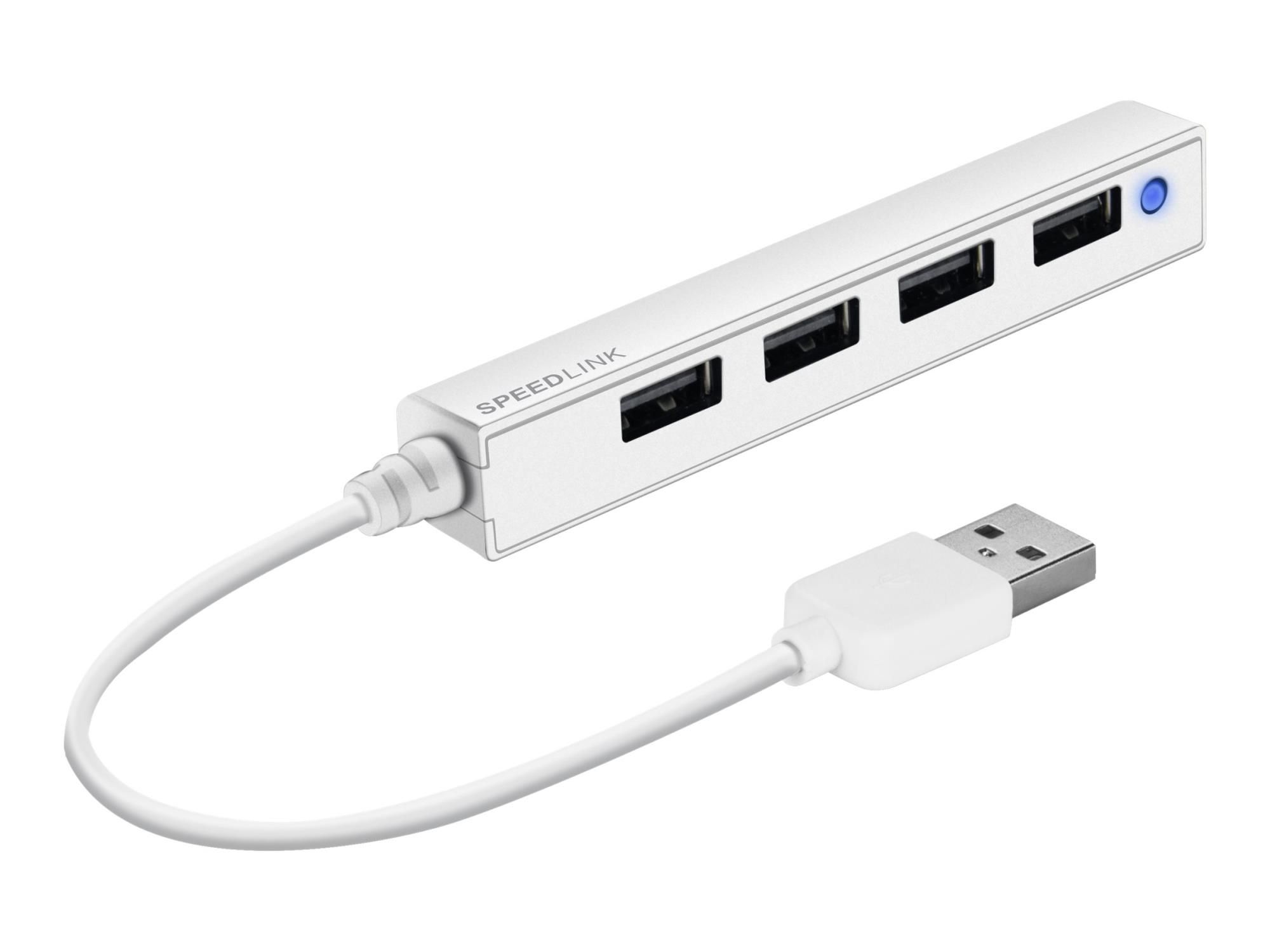 SPEEDLINK SNAPPY SLIM - Hub - 4 x USB 2.0 - Desktop