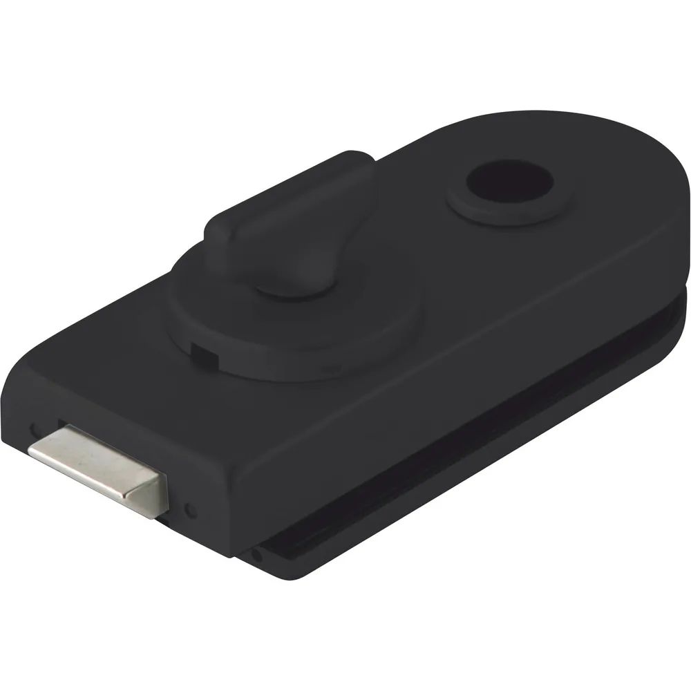 Dorma-Glas Schloss Studio Rondo WC m.Riegelolive, schwarz matt RAL 9005 (10.206)