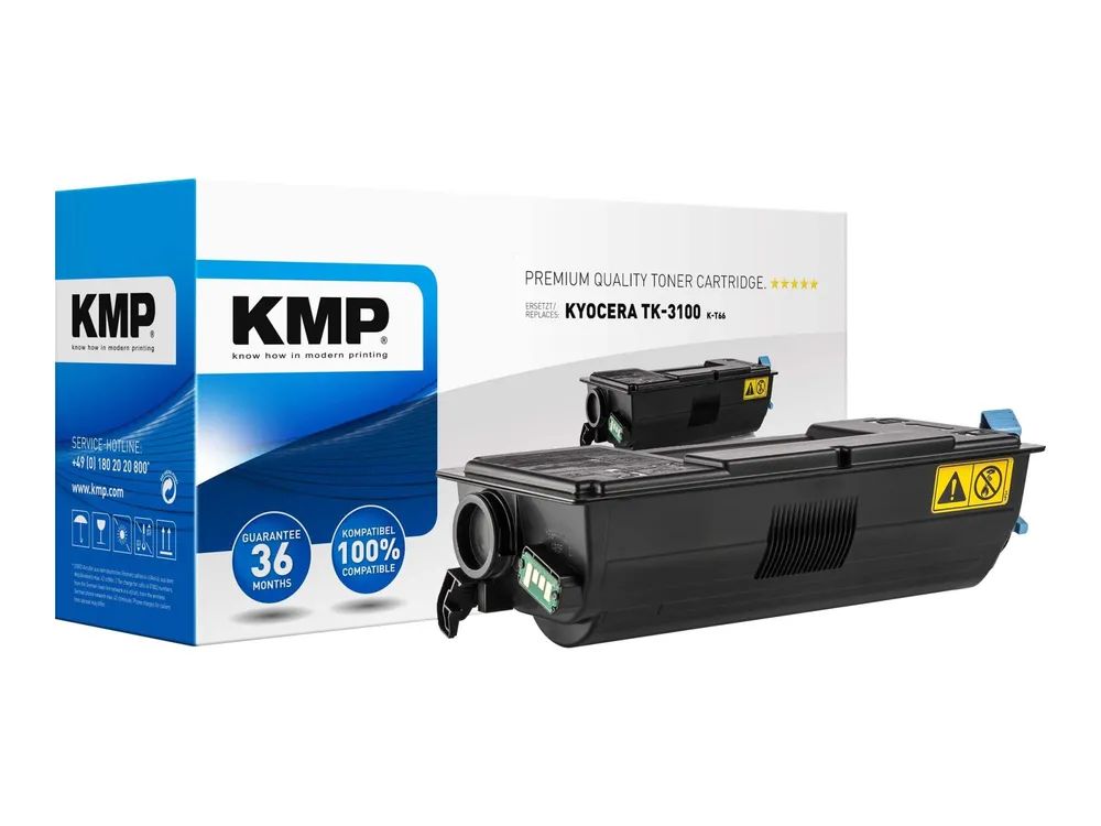 KMP K-T66 - 370 g - Schwarz - kompatibel - Tonerpatrone (Alternative zu: Kyocera TK-3100)