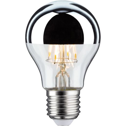 Paulmann LED LAMPE 580LM E27 827 4,8W / PAULMA KOPFSPIEGEL SILBER 28669