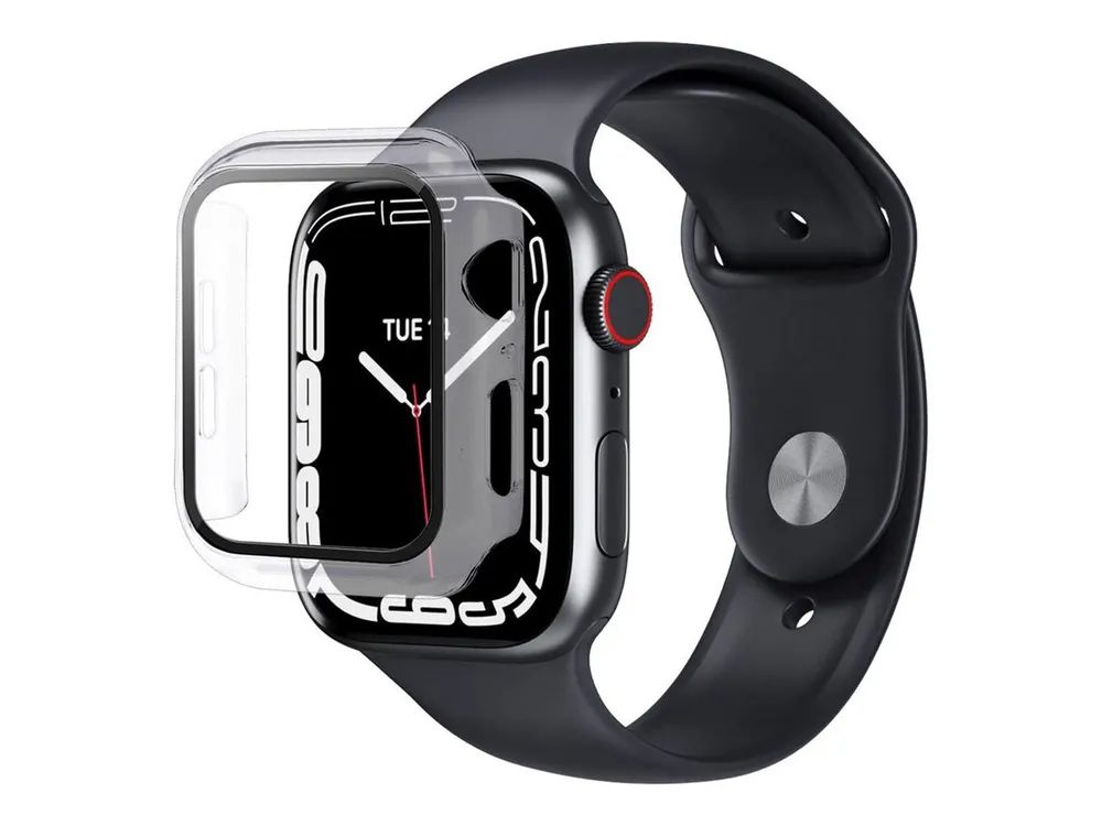 eSTUFF Titan Shield - Stoßstange für Smartwatch - full body, 41 mm - gehärtetes Glas (9H)
