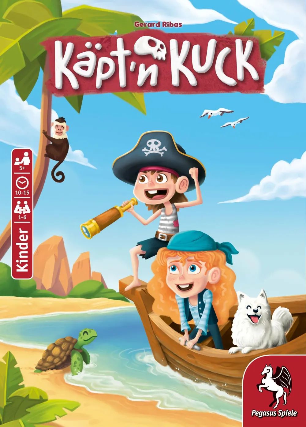 Pegasus Spiele Kinderspiel Kaept'n Kuck– DE