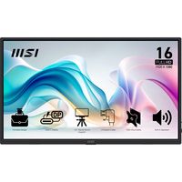 MSI PRO MP165 E6 IPS FHD 4ms HDMI 2xUSB Type C 2x1W Speaker