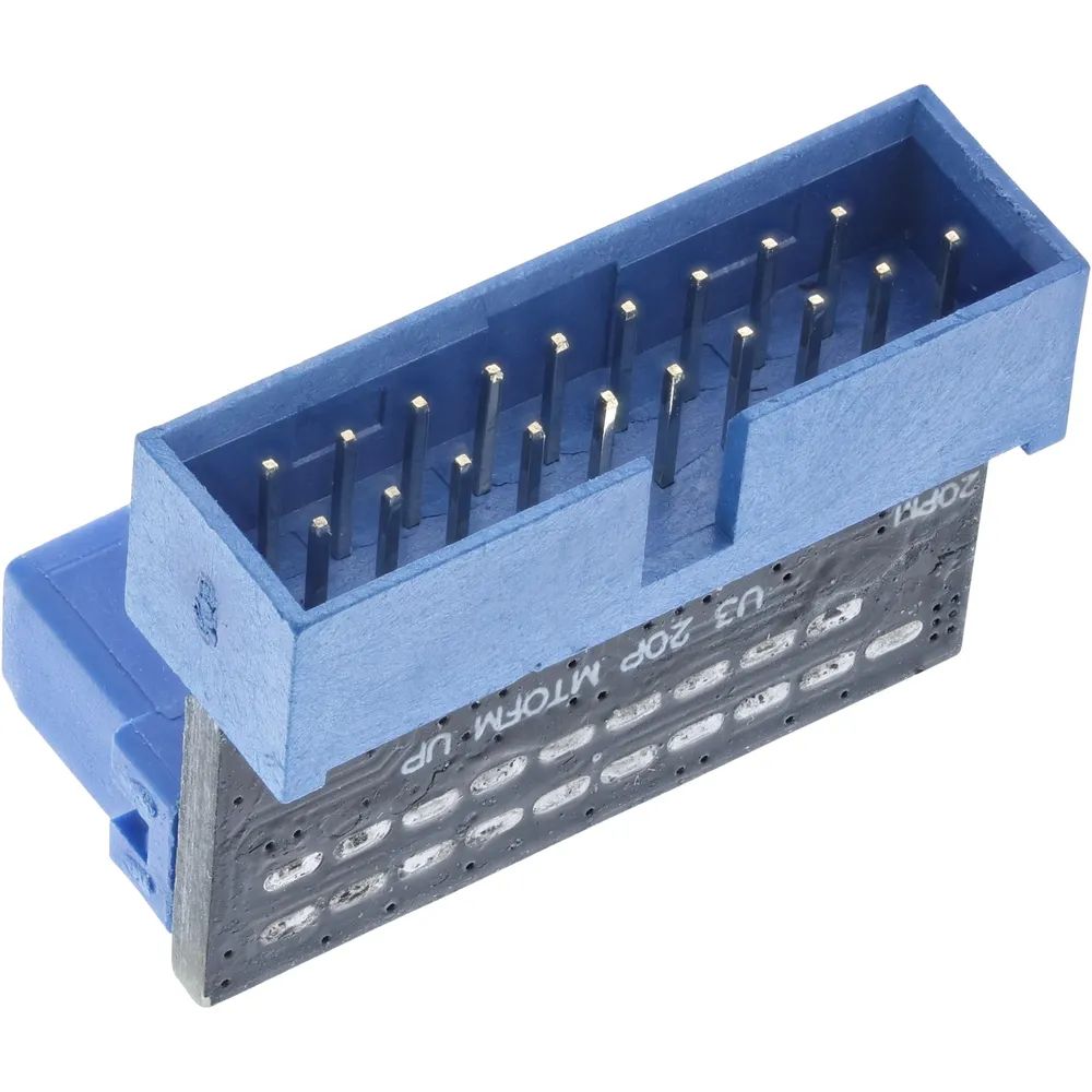 InLine USB 3.0 Adapter intern - Pfostenanschluss Stecker/Buchse - oben gewinkelt