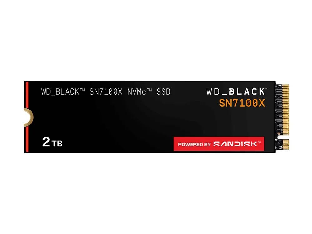 WD WD_BLACK SN7100X - SSD - 2 TB - intern - M.2 2280 - PCI Express 5.0 x4 (NVMe)
