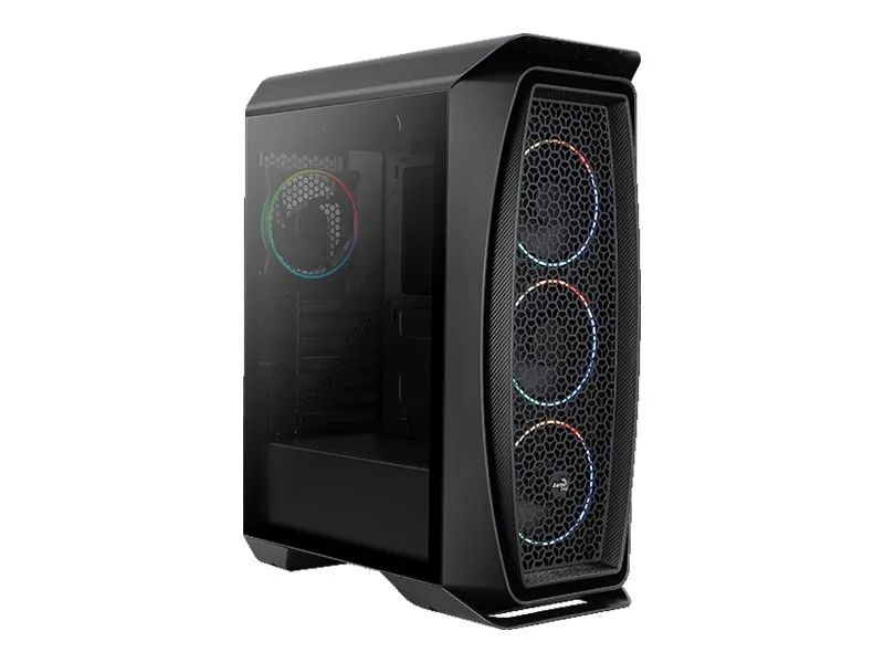 AEROCOOL ADVANCED TECHNOLOGIES AeroCool Aero One Mini Eclipse - Tempered Glass Edition - Tower - micro ATX - Seitenteil mit Fenster (gehärtetes Glas)