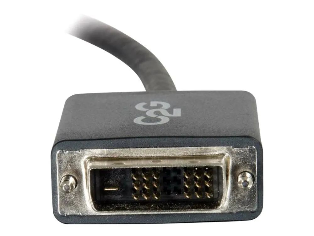 C2G 2m DisplayPort to Single Link DVI-D Adapter Cable M/M - DP to DVI - Black - DisplayPort-Kabel - DisplayPort (M)